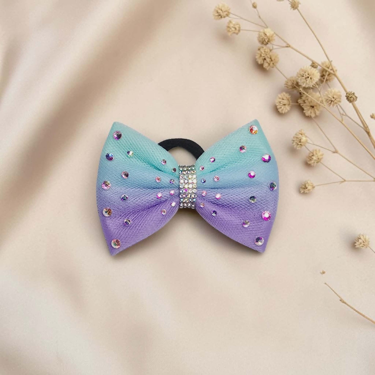 Light Blue Lavender Ombre Bow