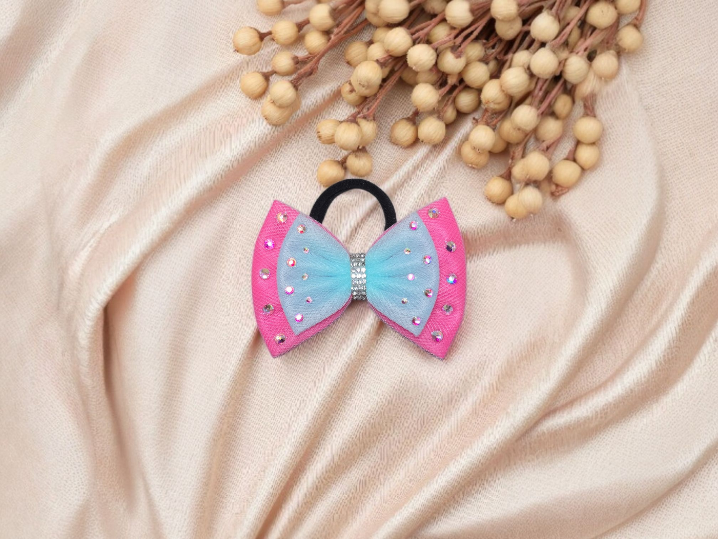 Hot Pink with Aqua Blue