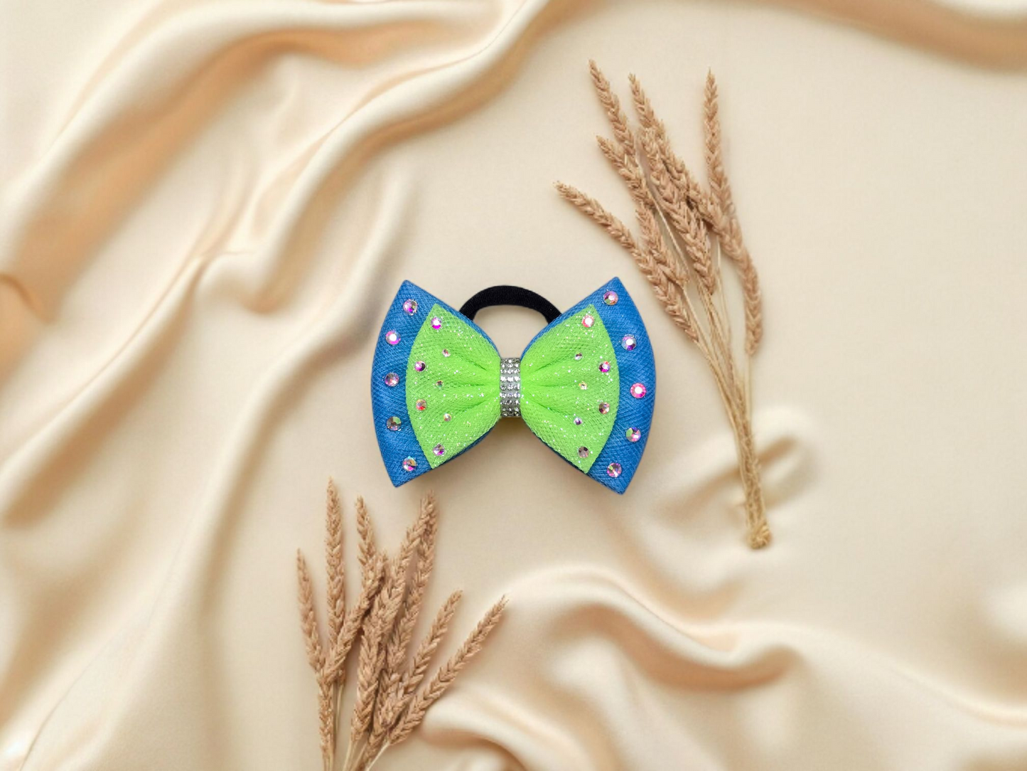 Ocean Blue and Bright Green