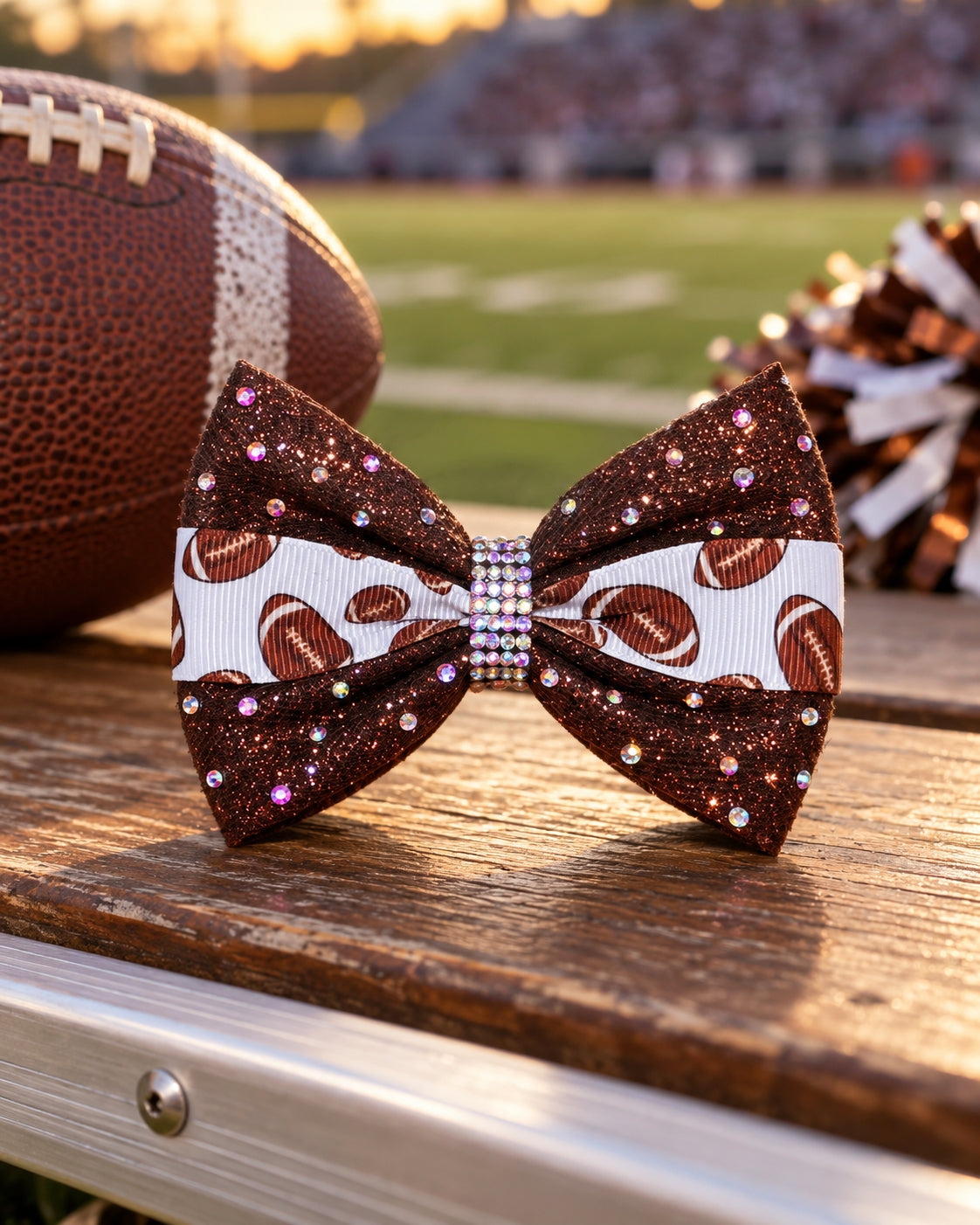 Football Sash Bow