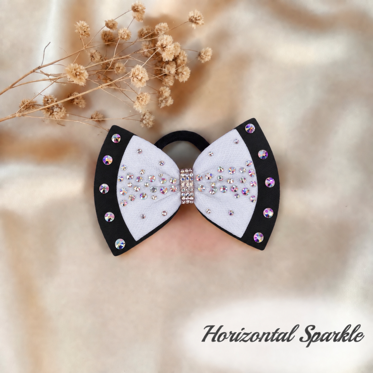 White on Black Bow