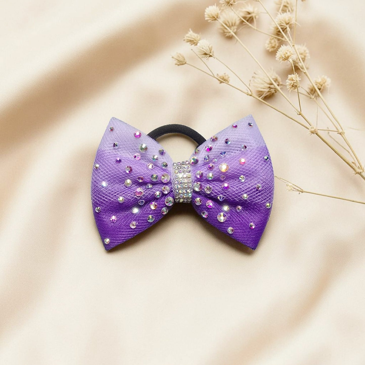 Purple Ombre Sparkle Bow