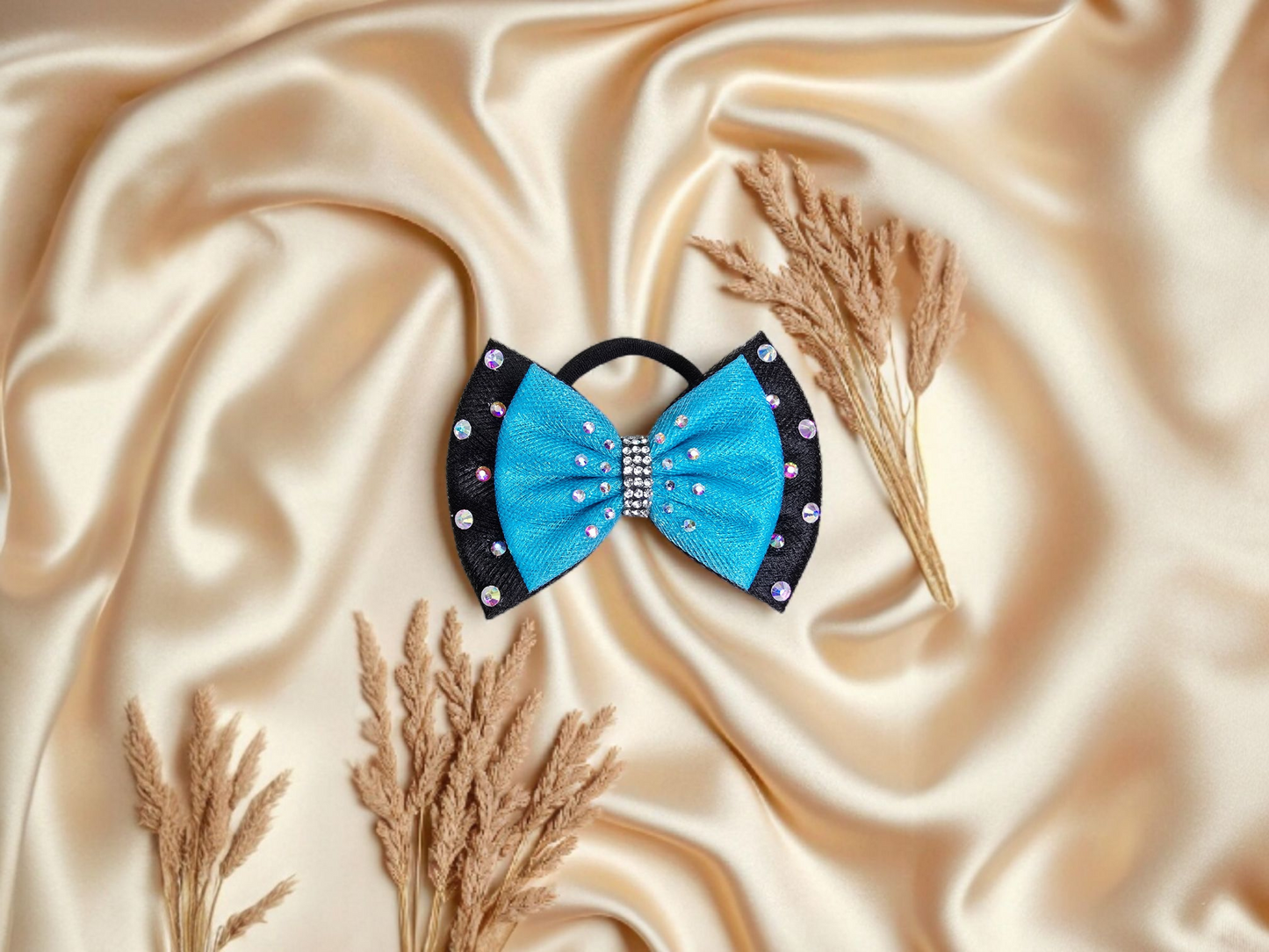 Black with Turquoise