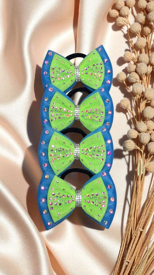 Ocean Blue and Bright Green