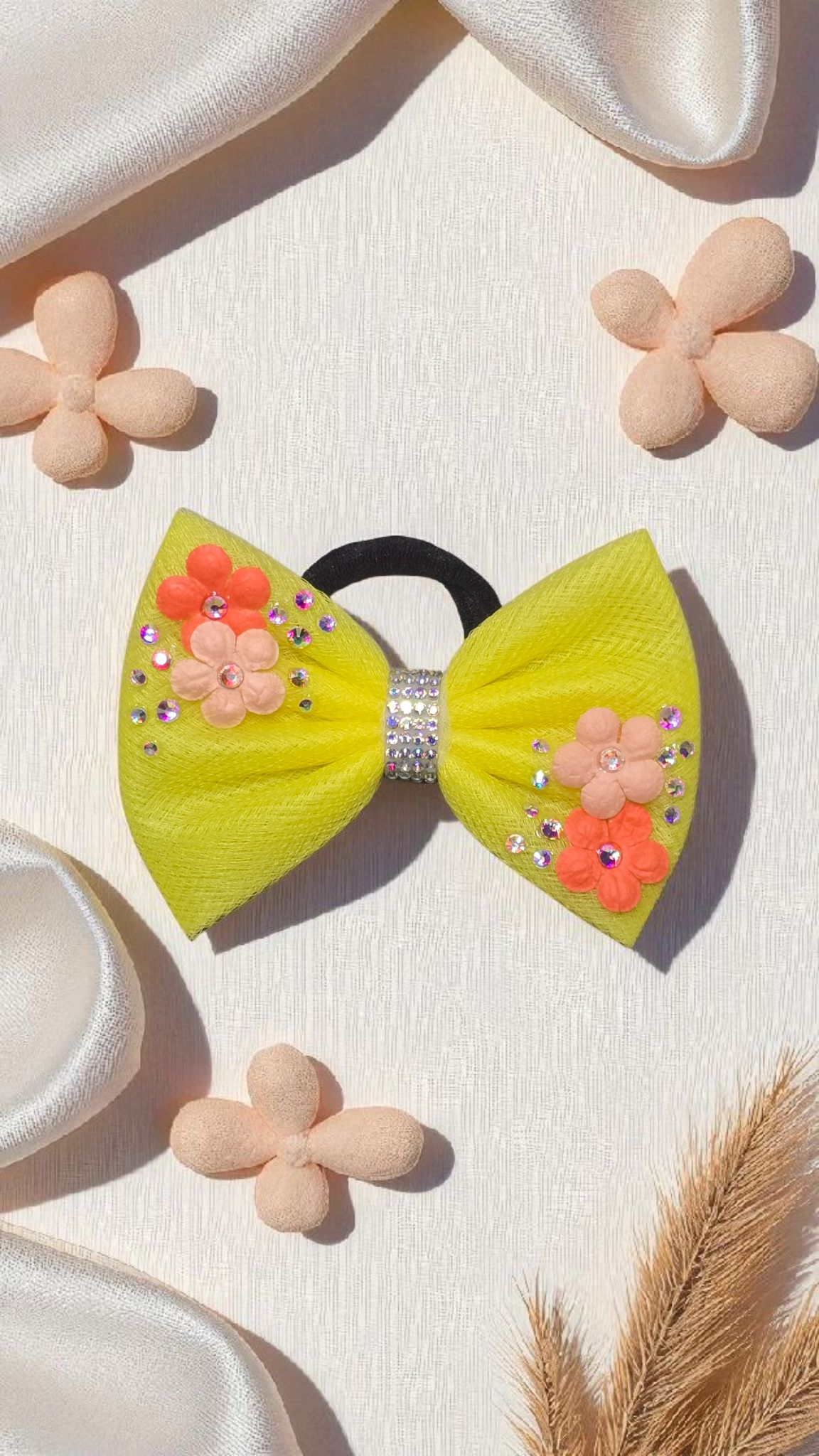 Yellow with Orange Flowers