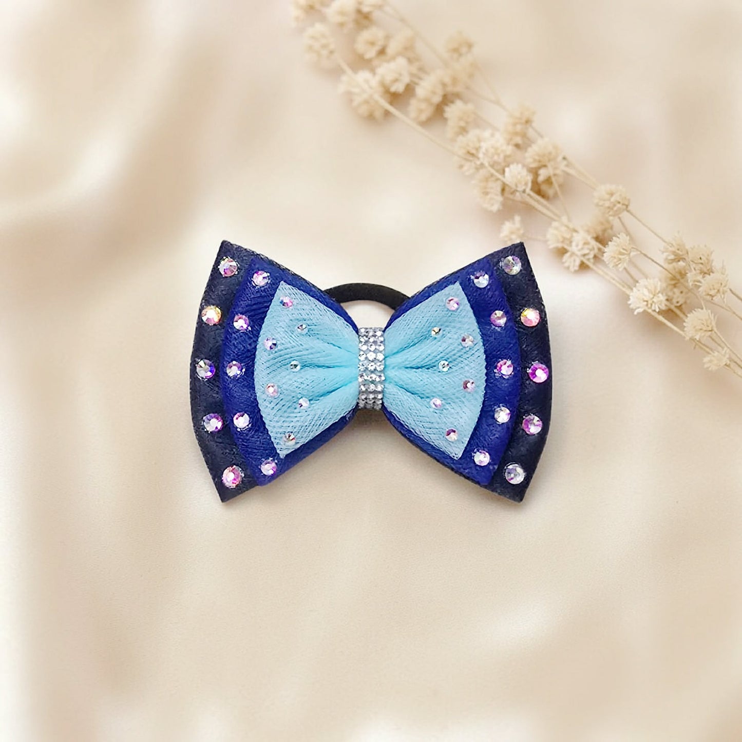 Triple Blue Bow