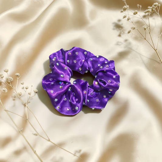 Royal Lilac Satin Scrunchie