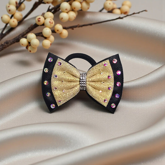Black and Gold Bow
