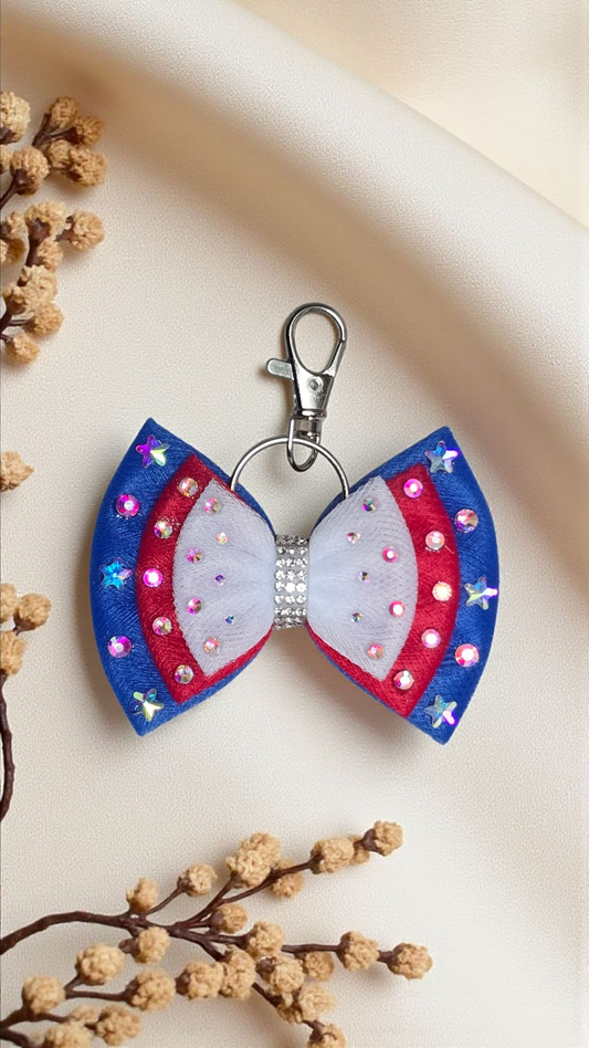 Red White Blue Keychain