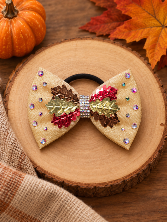 Fall Leaves Bow