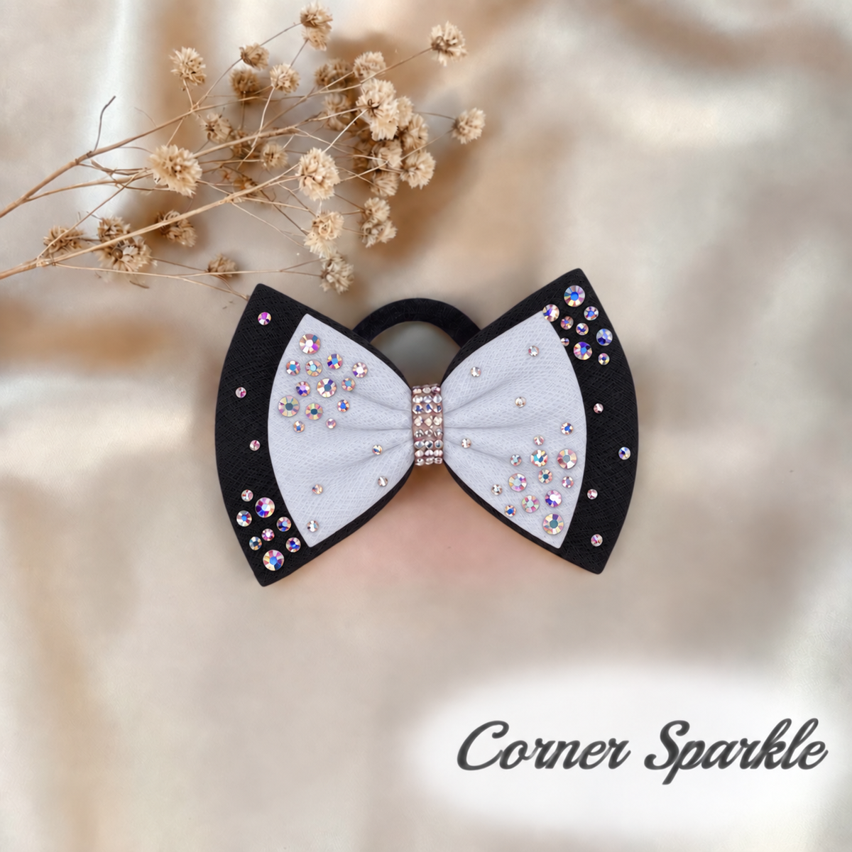 White on Black Bow