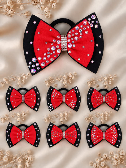 Red on Black Bow