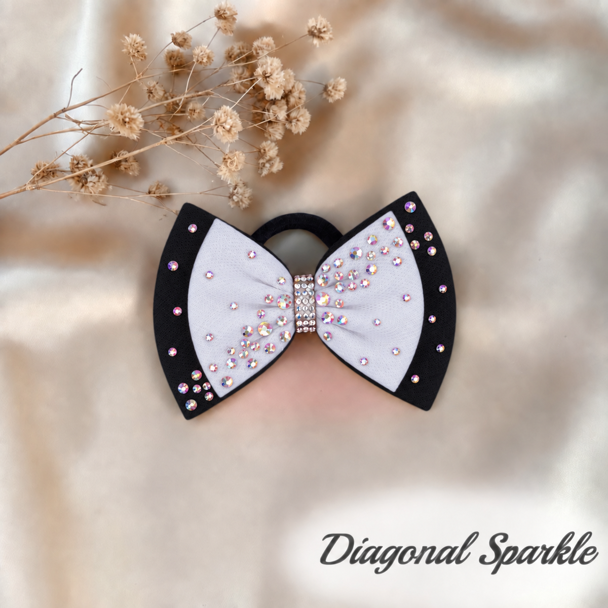 White on Black Bow