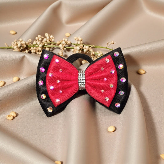 Black and Red Bow