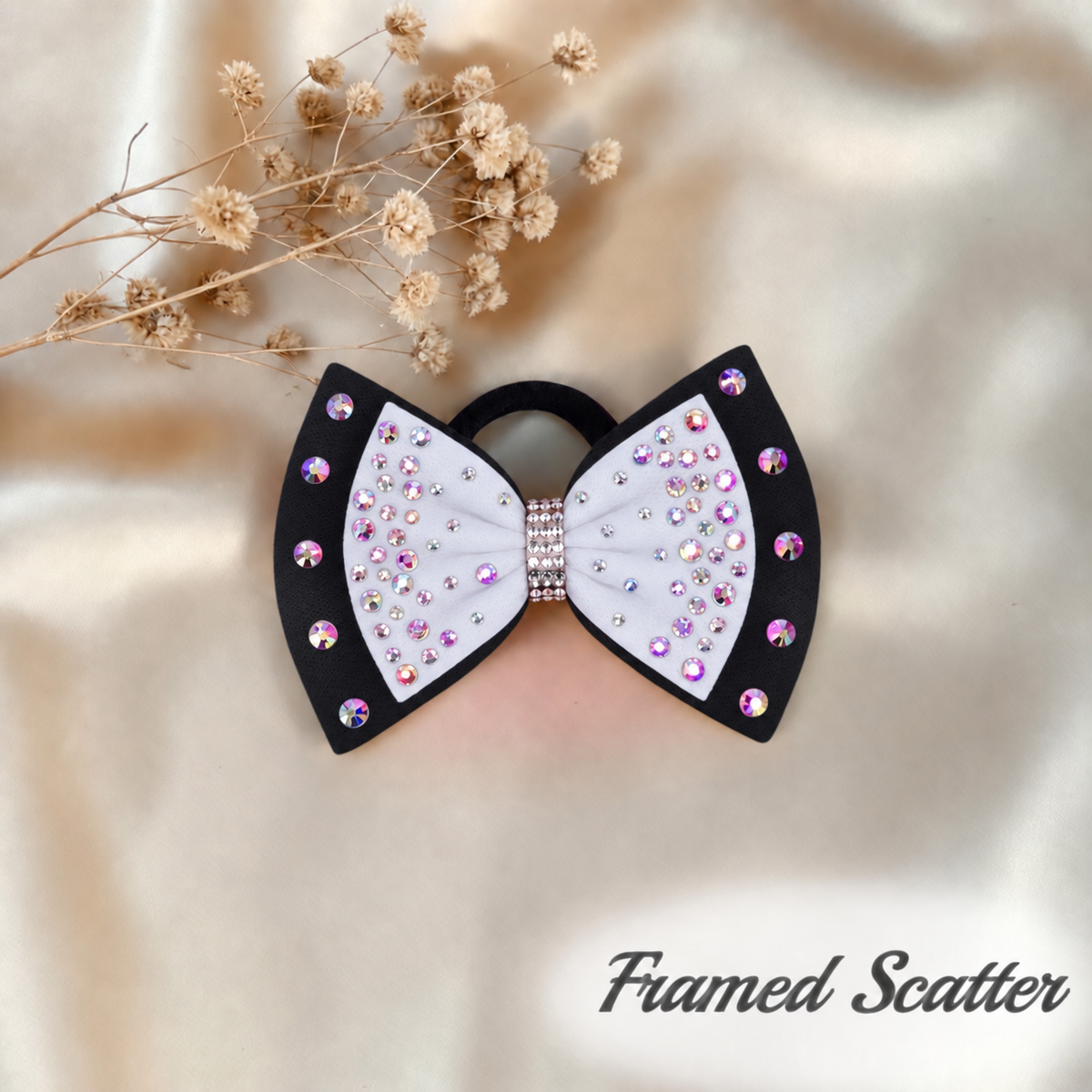White on Black Bow