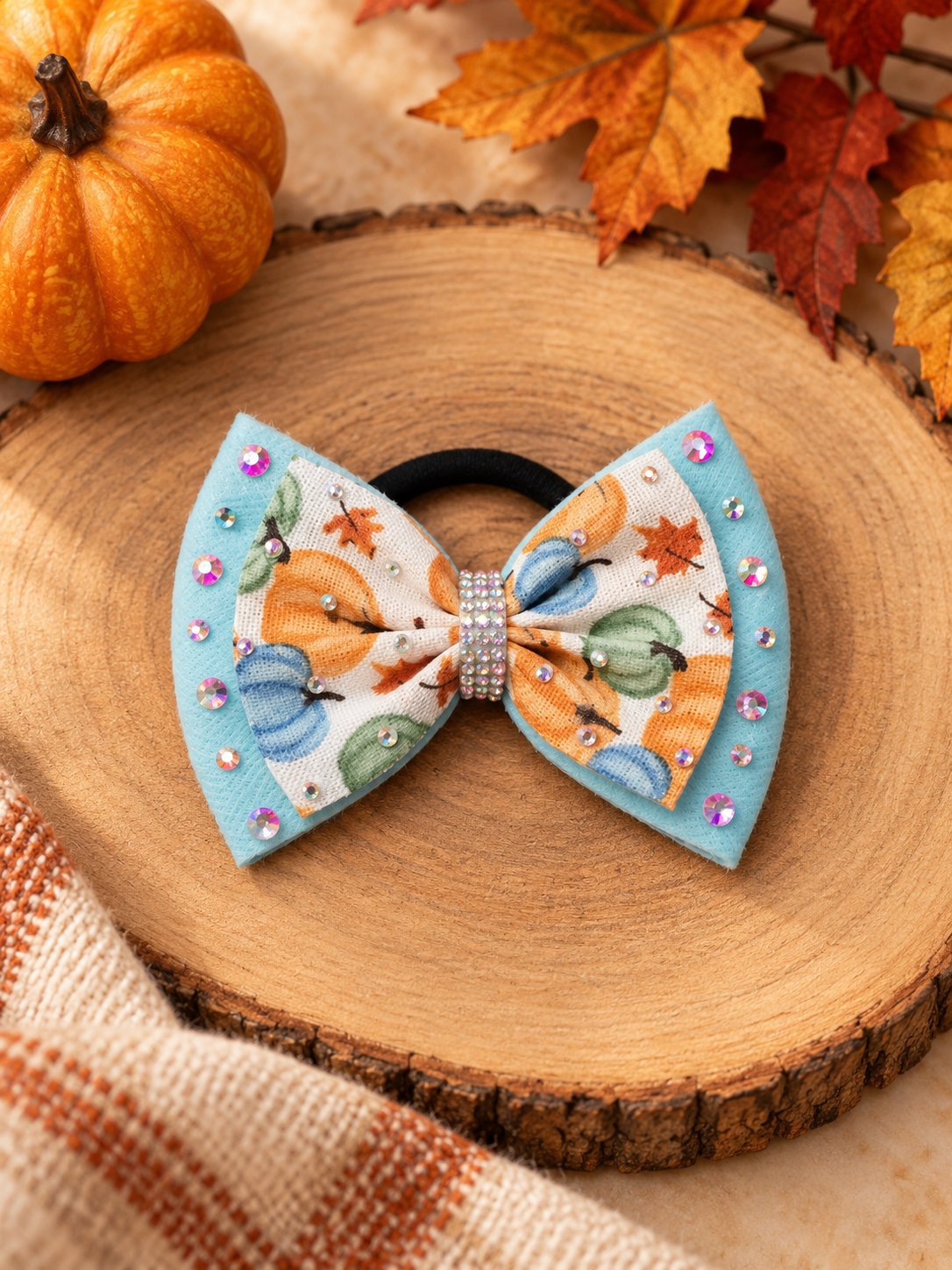 Fall Pumpkin Bow