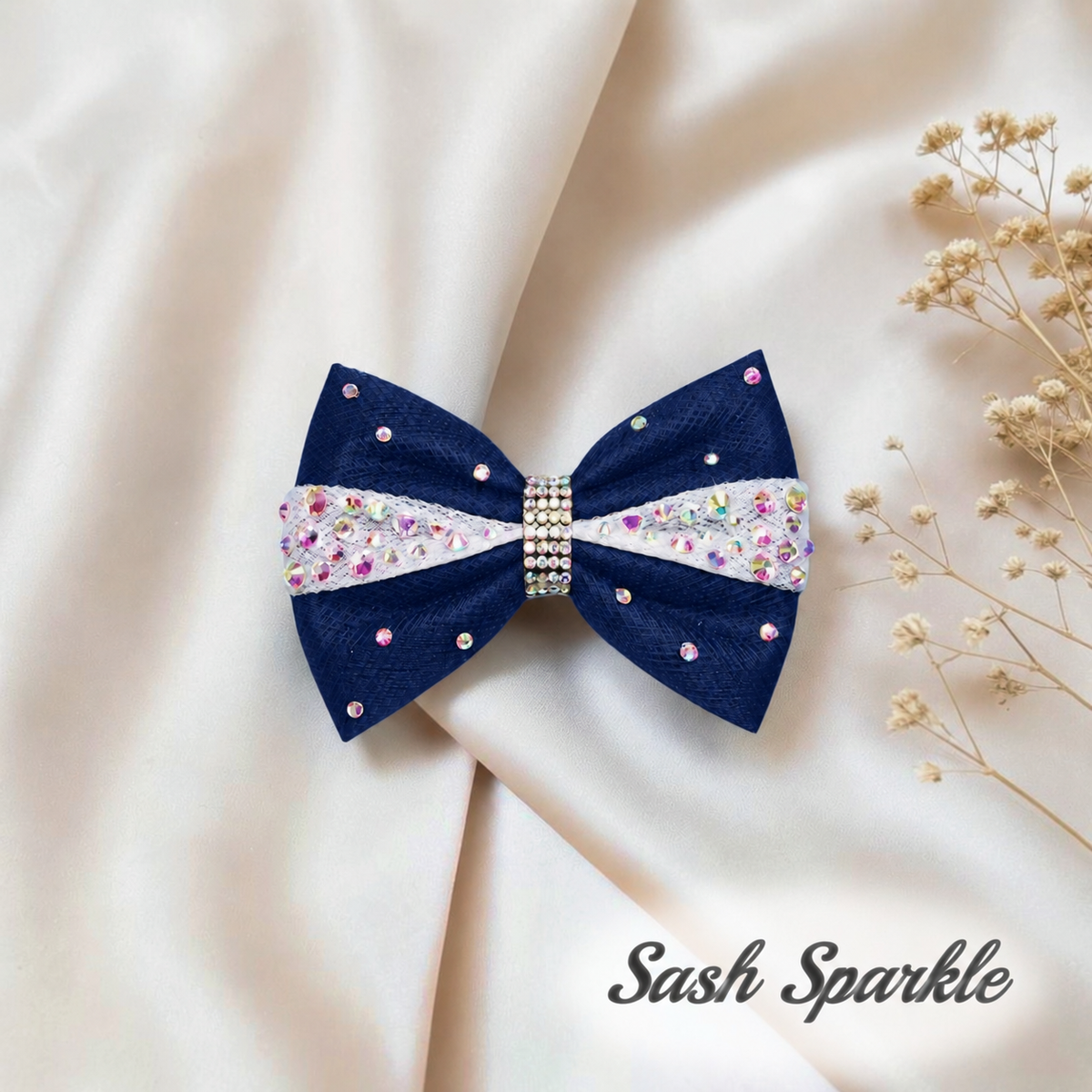 Navy With White Sash
